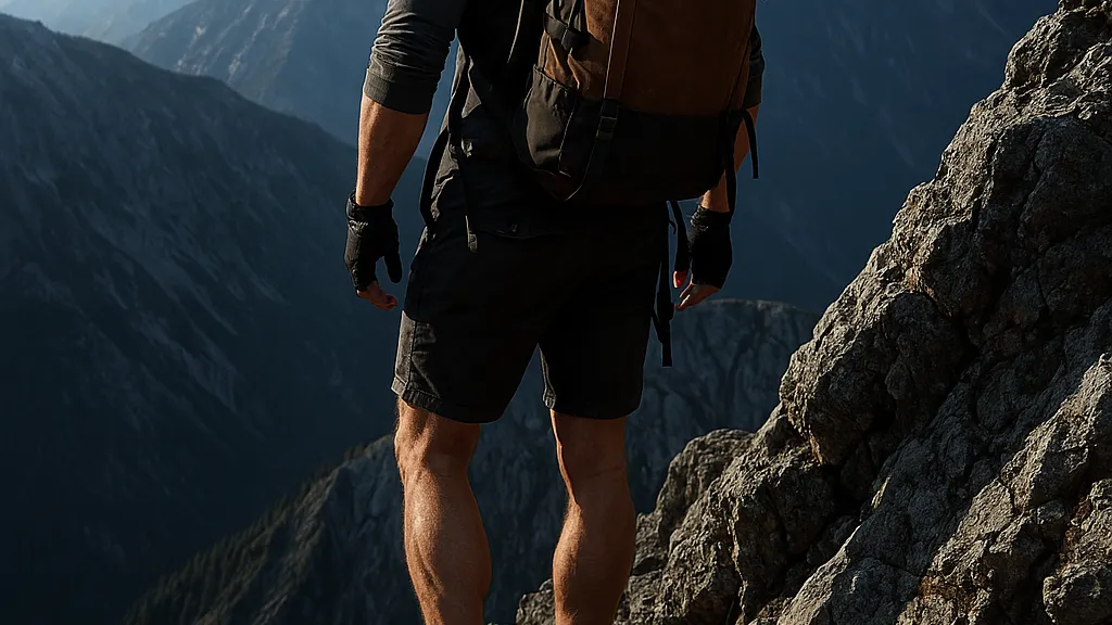 Mountaineering activity with climbers on a mountain
